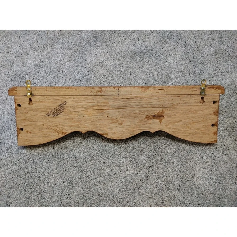 Handcrafted Wood Wall Decor Shelf 19